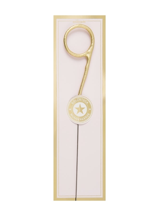 Wondercandle - Gold Sparkler Candle - Number 9 - Image 1