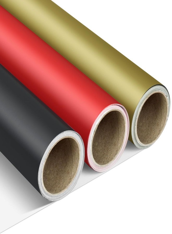 VISPAD Gift Wrapping Paper Rolls, 3 x Mini Rolls 17" x 120" Yards, Perfect for Gift Package Wrapping, Crafts, Valentine's Gift Wrap, Wedding Decorations, Baby Shower, Birthday - Image 1