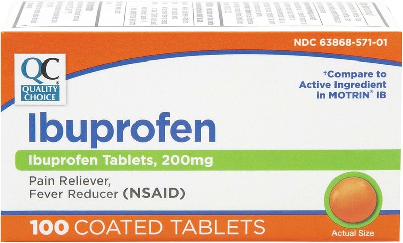Quality Choice Ibuprofen Tablets 200 mg Pain Reliever and Fever Reducer for Arthritis Toothache Back Pain Headache Body Aches and More 100 Count of Coated Tablets - Image 2