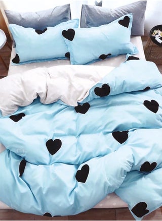 blue with heart