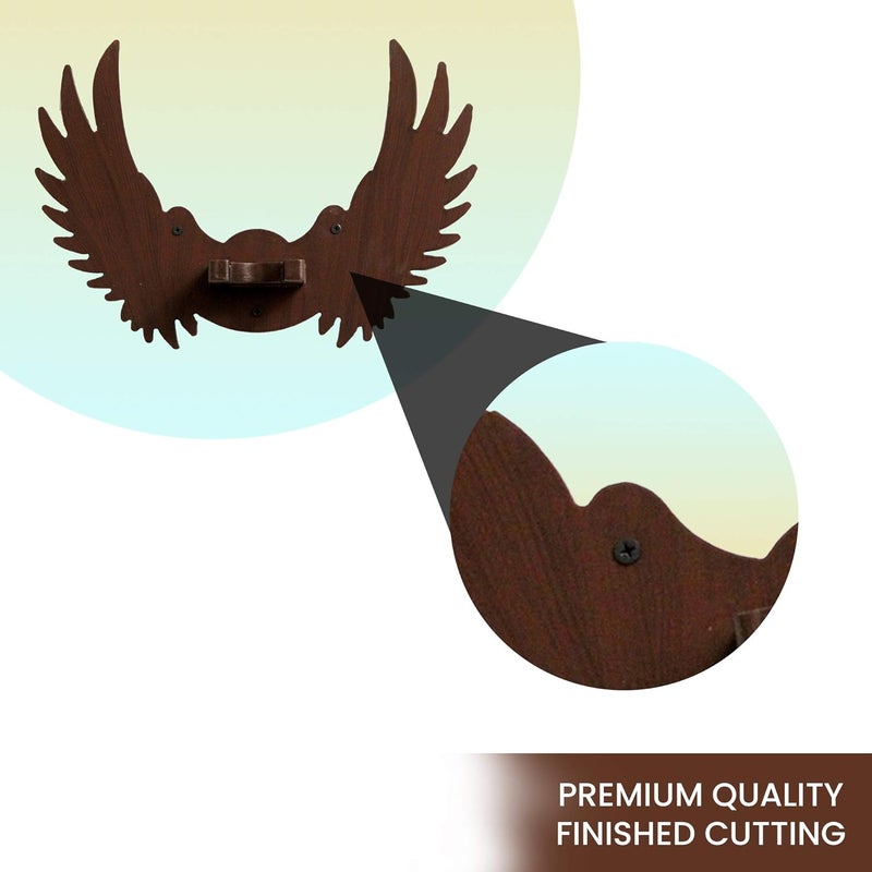 Hype String Guitar Wall Hanger || Wooden Guitar Stand - Eagle Wings Design || for Classical Guitar and Guitalele || - Image 2