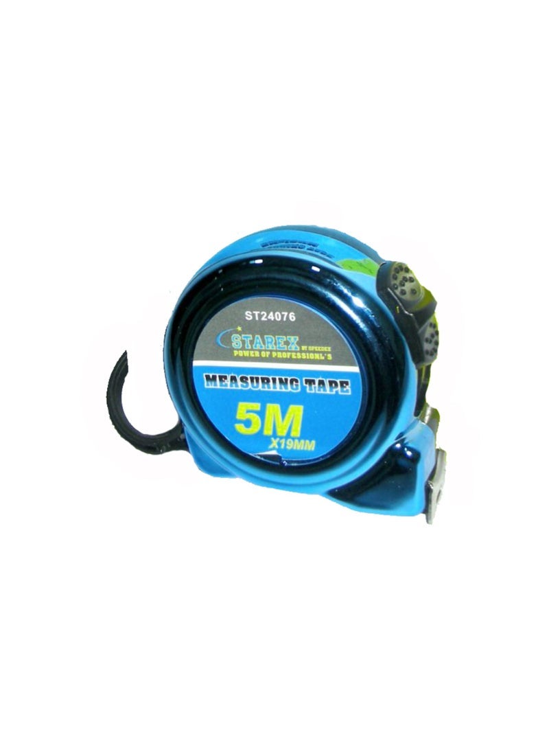 Starex Measuring Tape 5mx19mm Blue Oxide/Grey Inch/Cms Yellow Blade
