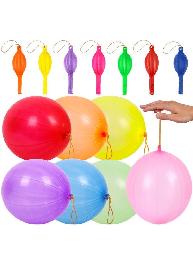 rubfac 25 Punch Balloons, Party Favors for Kids, Thickened Heavy Duty Neon Punching Bouncy Balloon for Birthday Goodie Bag Stuffers Exciting Outdoor Play Supply - Image 1
