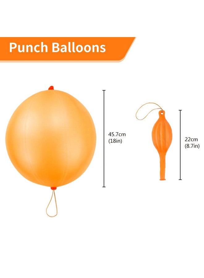 rubfac 25 Punch Balloons, Party Favors for Kids, Thickened Heavy Duty Neon Punching Bouncy Balloon for Birthday Goodie Bag Stuffers Exciting Outdoor Play Supply - Image 2