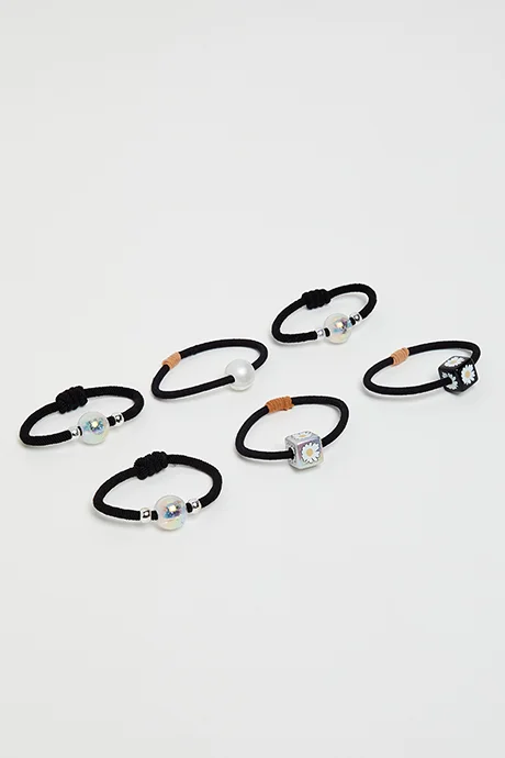 R&B 6 Pack Ponytail Hairbands