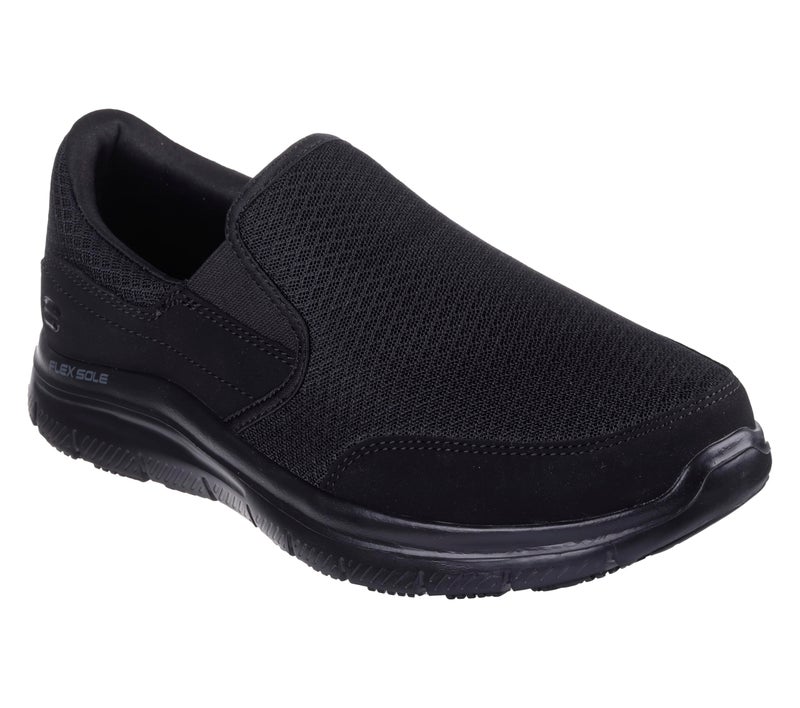 Skechers Men's Skechers Men's Flex Advantage Slip Resistant Sr Mcallen Slip on Work Shoe, Black, 9 Wide - Image 5