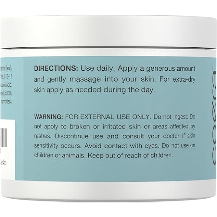 Coera DMAE Moisturizing Cream | 4 oz | with Alpha Lipoic Acid | Hydrating & Firming for Skin & Face | Free of Parabens, SLS and Fragrances - Image 2