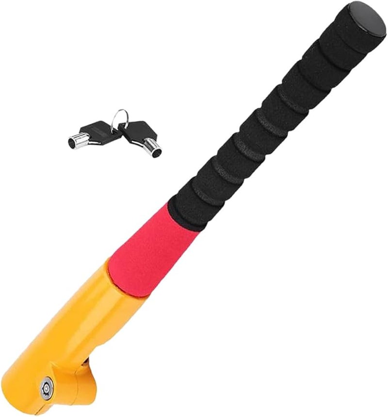 Adjustable Steering Wheel Lock Anti Theft Device for Car SUV Cone Lock Black - Image 1