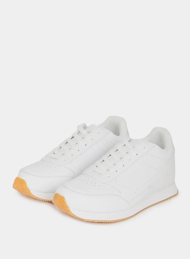 Styli Classic Mid Top  Lace Up Sneaker