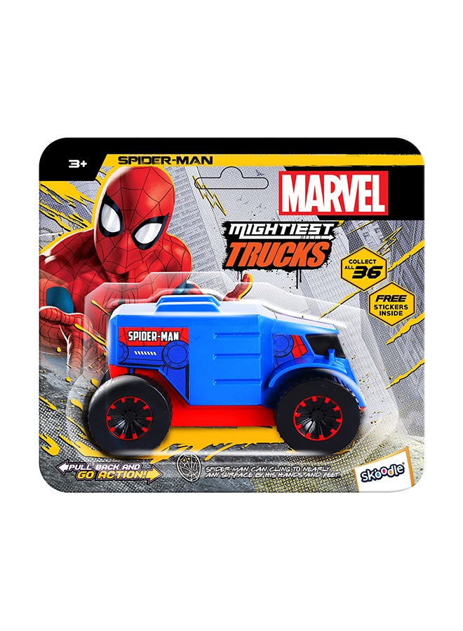 MARVEL Skoodle Pull Back Mightiest Truck Spiderman - Image 1