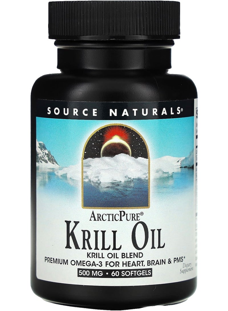 ArcticPure, Krill Oil, 500 mg, 60 Softgels