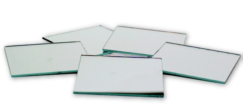 Art Cove 2 inch Glass Craft Small Square Mirrors 12 Pieces Mosaic Mirror Tiles - Image 3