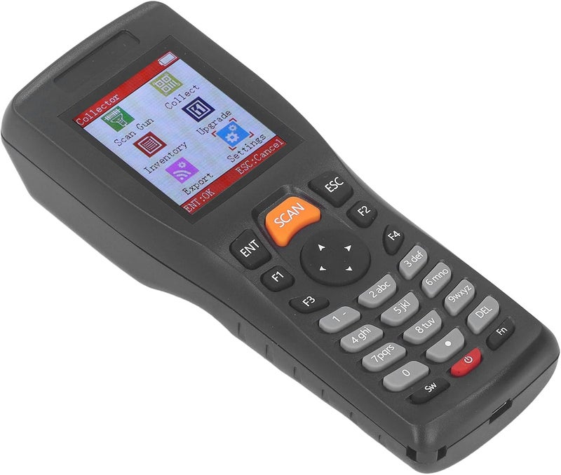Inventory Scanner, 2.4GHz Wireless 2. Inch Color LCD Screen Portable Barcode Scanner with Multifunctional 2D Barcode Reader for Warehouse Library Store Logistics - Image 2