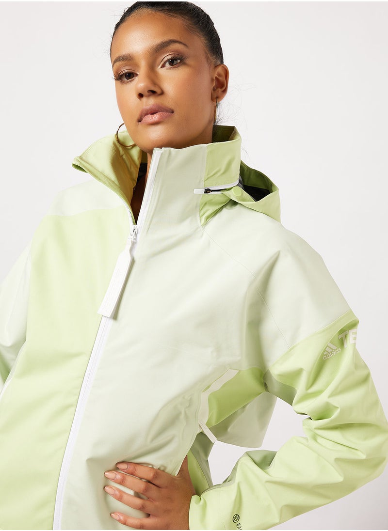 Adidas - Terrex CT Myshelter Rain.Rdy Colorblock Jacket - Image 1