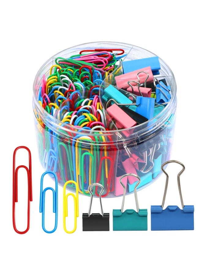 250 Pcs Loose Leaf Folder, Black Long Tail Clip, Metal Long Tail Clip, Paper Clip, Paper Clip, Office Assistant - Image 1