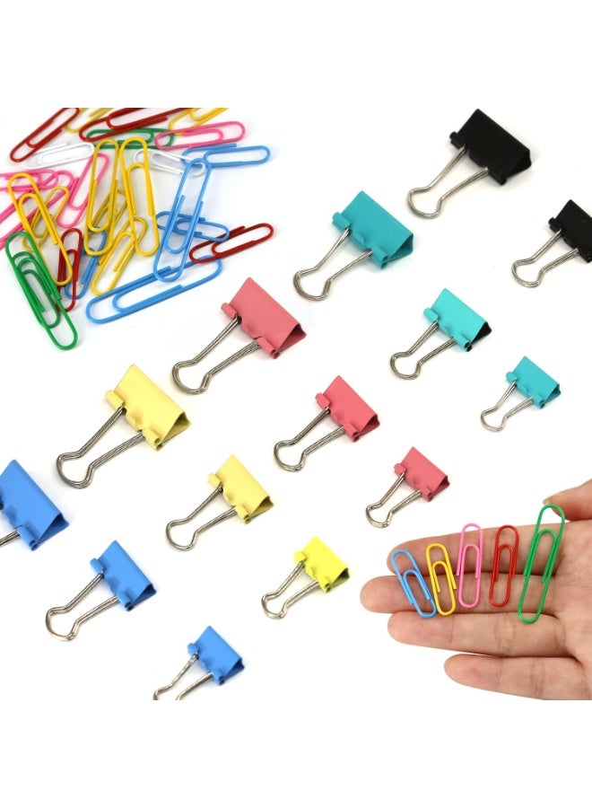 250 Pcs Loose Leaf Folder, Black Long Tail Clip, Metal Long Tail Clip, Paper Clip, Paper Clip, Office Assistant - Image 2