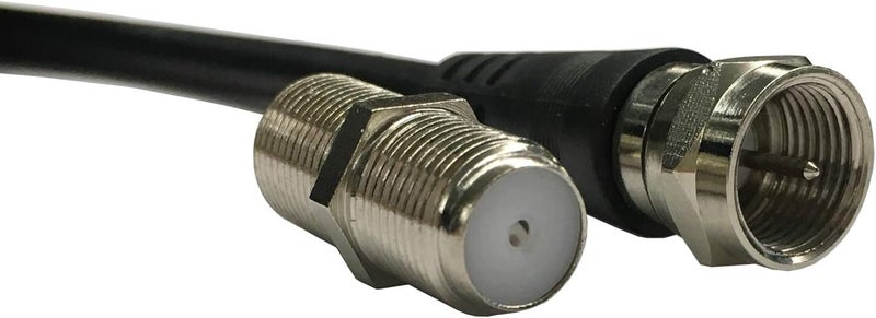 Chaowei TV Antenna Extension Coaxial Cable(15ft) with Coaxial Coupler,F Type Connector-Ideal for Digital TV Aerial, Satellite Cable Extension-15 Feet - Image 3