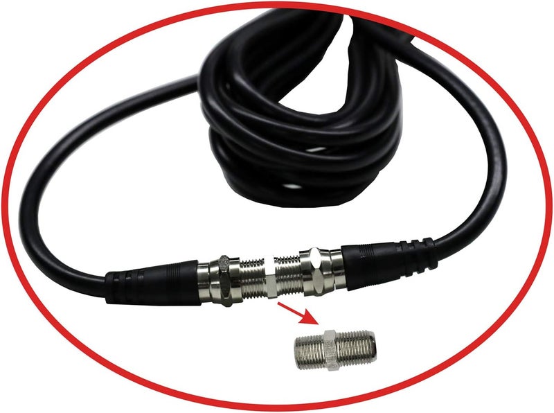 Chaowei TV Antenna Extension Coaxial Cable(15ft) with Coaxial Coupler,F Type Connector-Ideal for Digital TV Aerial, Satellite Cable Extension-15 Feet - Image 5
