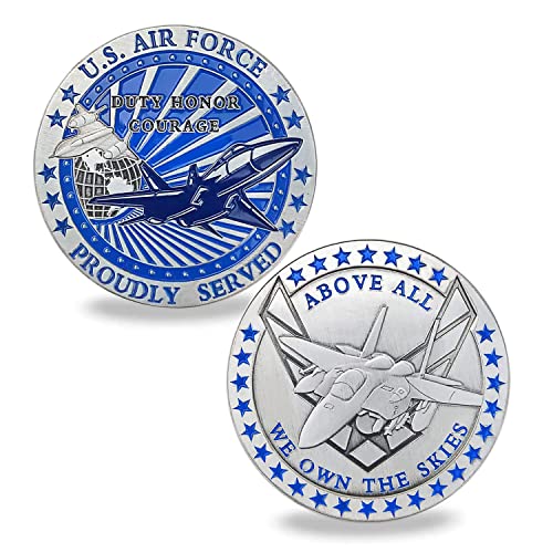 Aomcisi US Air Force Challenge Coin USAF Armed Forces Prayer Coin - Image 1