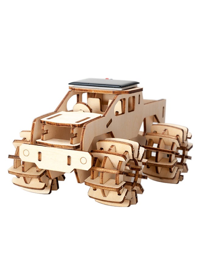 Diy Puzzle Science And Education Toys For Children 3D Wooden Three-dimensional Puzzle Manual Disassembly Solar Model-Color:Solar Bigfoot - Image 5