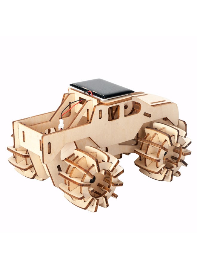 Diy Puzzle Science And Education Toys For Children 3D Wooden Three-dimensional Puzzle Manual Disassembly Solar Model-Color:Solar Bigfoot - Image 4