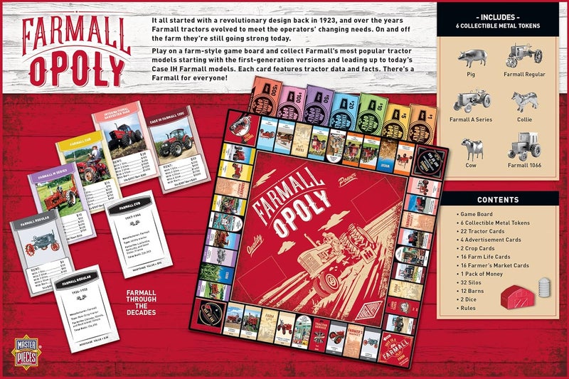 MasterPieces MasterPieces Opoly Board Games  Farmall Opoly  Officially Licensed Board Games for Adults Kids  Family - Image 4