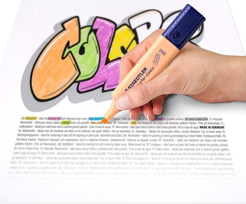 Staedtler Textsurfer Classic Pastel Highlighter Set - Image 5