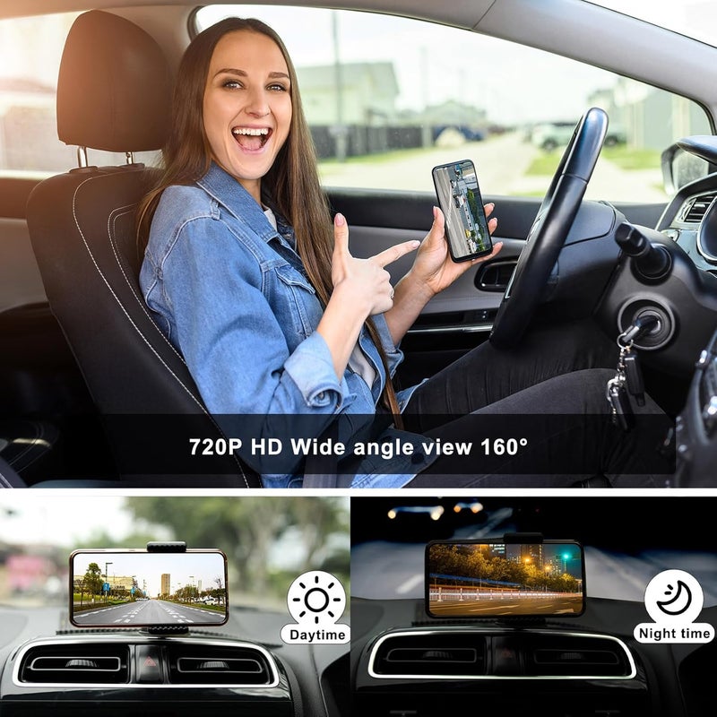 YEOIZO Wireless License Plate Backup Camera for Car/SUV - No Drilling WiFi HD 160° View, Waterproof Reverse/Rear View Camera - Image 2