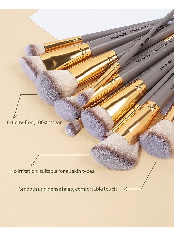 مانجي 25 قطعة مجموعة فرش ماكياج، فرش ماكياج الوجه والعين مع علبة هدية، أدوات ماكياج احترافية من جميع النواحي - Image 5