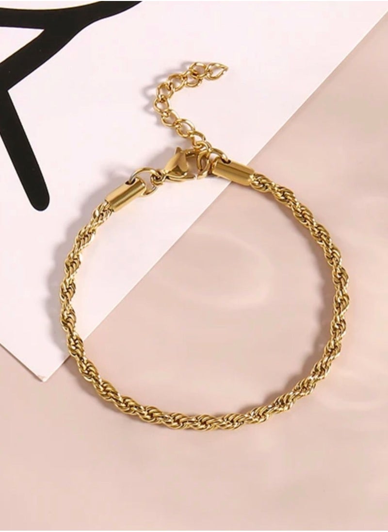 NOON'S UP - Elegant 18k Gold Plated Bracelet For Women - Image 1