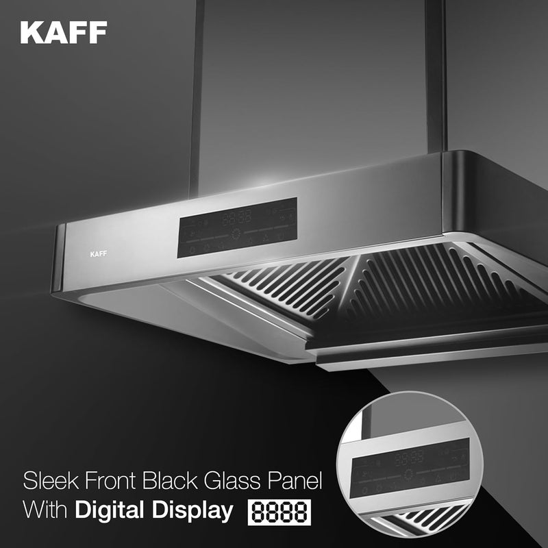 Kaff KAFF KSeries KET 60A TShape Filterless Auto Clean Kitchen Chimney 60 CM 1450 m3hr Suction Capacity with Touch Motion Sensor 2 Years Comprehensive Warranty and Lifetime on Motor Black  - Image 4