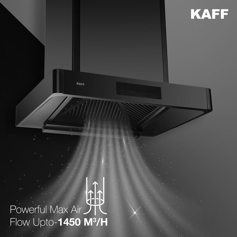 Kaff KAFF KSeries KET 60A TShape Filterless Auto Clean Kitchen Chimney 60 CM 1450 m3hr Suction Capacity with Touch Motion Sensor 2 Years Comprehensive Warranty and Lifetime on Motor Black  - Image 5