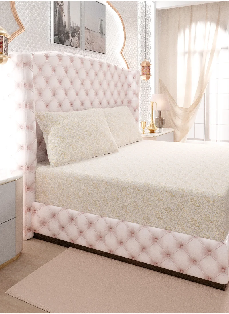 Color Sense Color Sense 144TC Double Fitted Set - Ochre