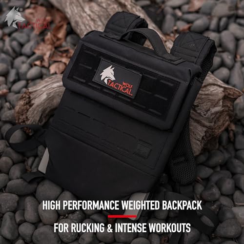 WOLF TACTICAL Weighted Backpack Rucking Backpack for Weight Plates Rucksack for Running Walking Strength Training - Image 3