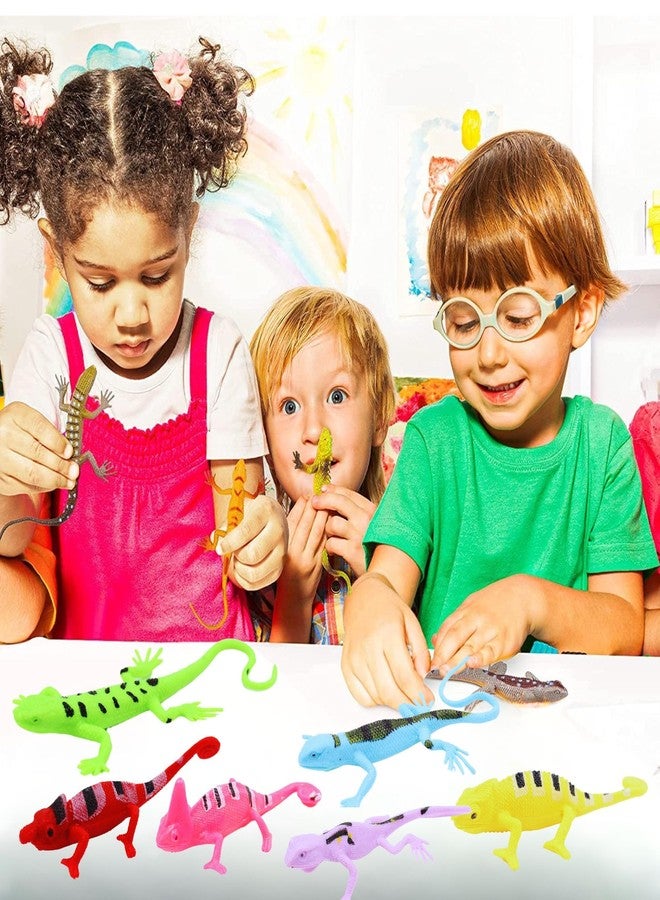 Mallexo Rubber Reptile Animal Toys for Kids, Lizards Toy Set for Boy & Girl, Insects for Children Artificial Reptile Lizard Figures Playset Education item, Chipkali for Best Birthday Gift for Children - Image 4