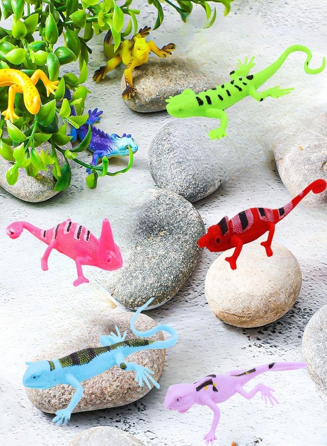 Mallexo Rubber Reptile Animal Toys for Kids, Lizards Toy Set for Boy & Girl, Insects for Children Artificial Reptile Lizard Figures Playset Education item, Chipkali for Best Birthday Gift for Children - Image 3