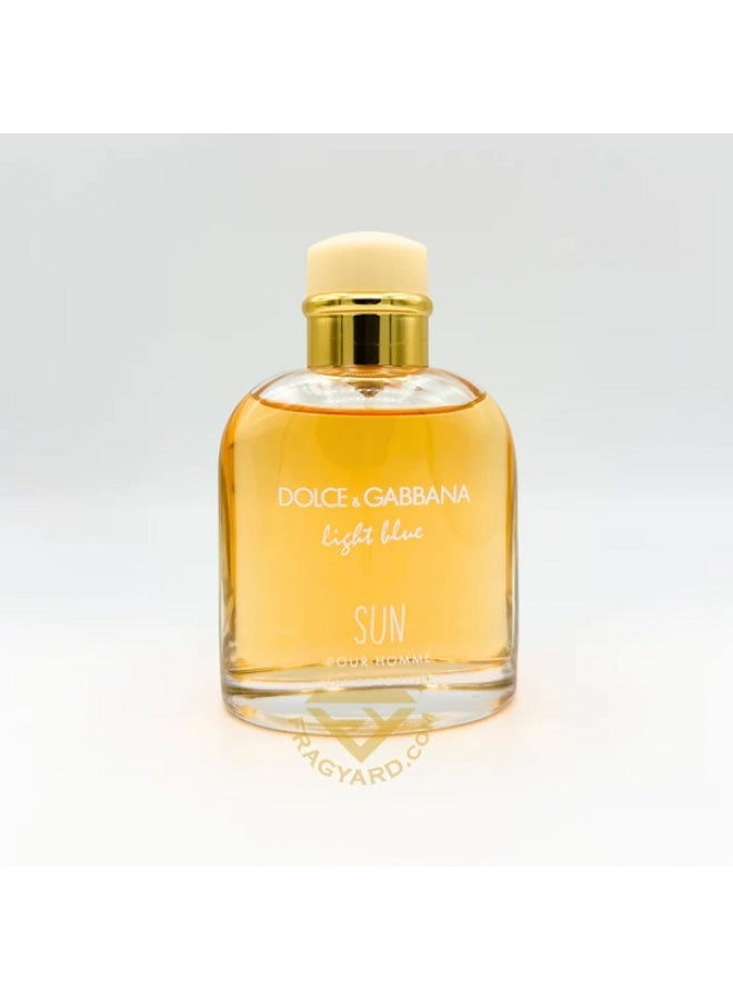 D&G Light Blue Sun For Men By D&G Dolce Gabbana Edt 125Ml With White Box Tester, Duty Free Quality - Image 2