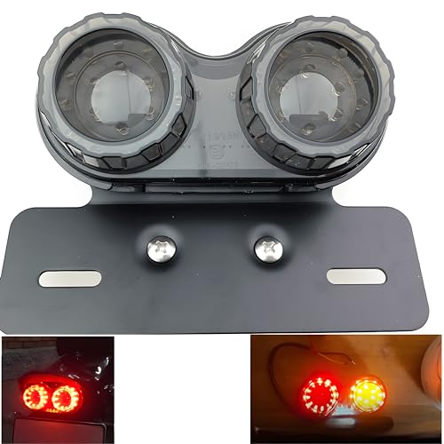 Autozap Motorcycle 40 Led Tail Light Number Plate Light Brake Turn Signal Lamp for Universal Bike 40W Pack of 1 - Image 1