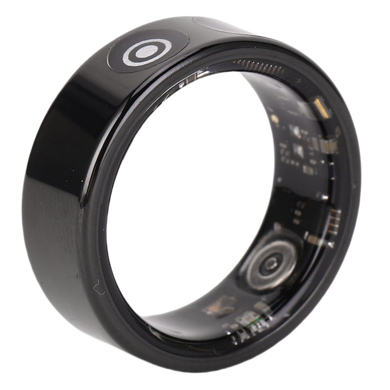 Smart Ring: Black Stainless Steel & Skin-Friendly Resin - IP68 Waterproof, HD Touchscreen & Gesture Control Health Tracker for Fitness Enthusiasts, Daily Users & Swimmers - Image 5