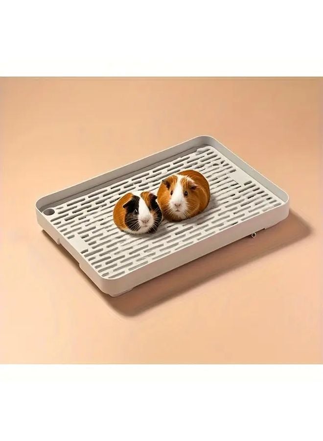 Small Pet Litter Box Rabbit Toilet With Grid Washable Training Tray For Rabbits Cats Guinea Pigs Model S - Image 2