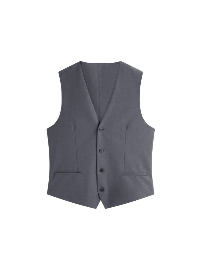 Waxbird Men's Spring/autumn Wool Fashion Men's Vest Waistcoat - Image 5