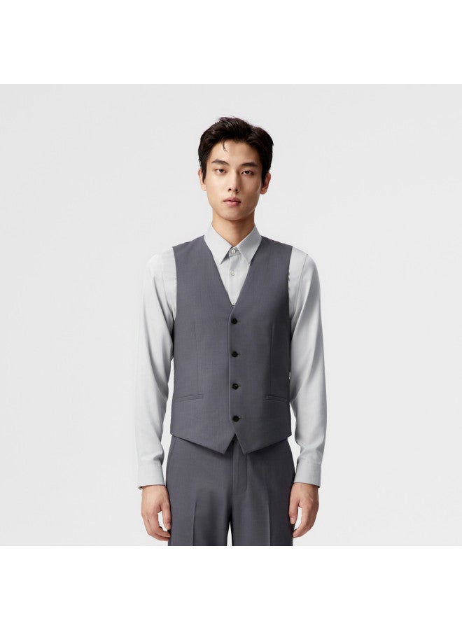 Waxbird Men's Spring/autumn Wool Fashion Men's Vest Waistcoat - Image 2