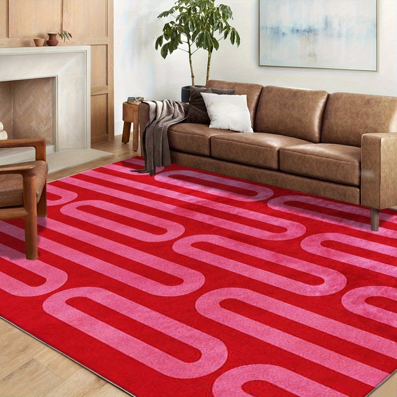 Tnessential Red Wave Rug - Image 1
