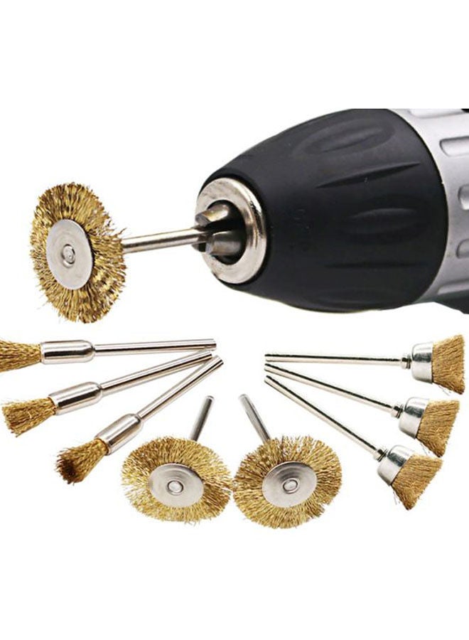 NIBEMINENT 9-Piece Brass Wire Brush Set - Image 5