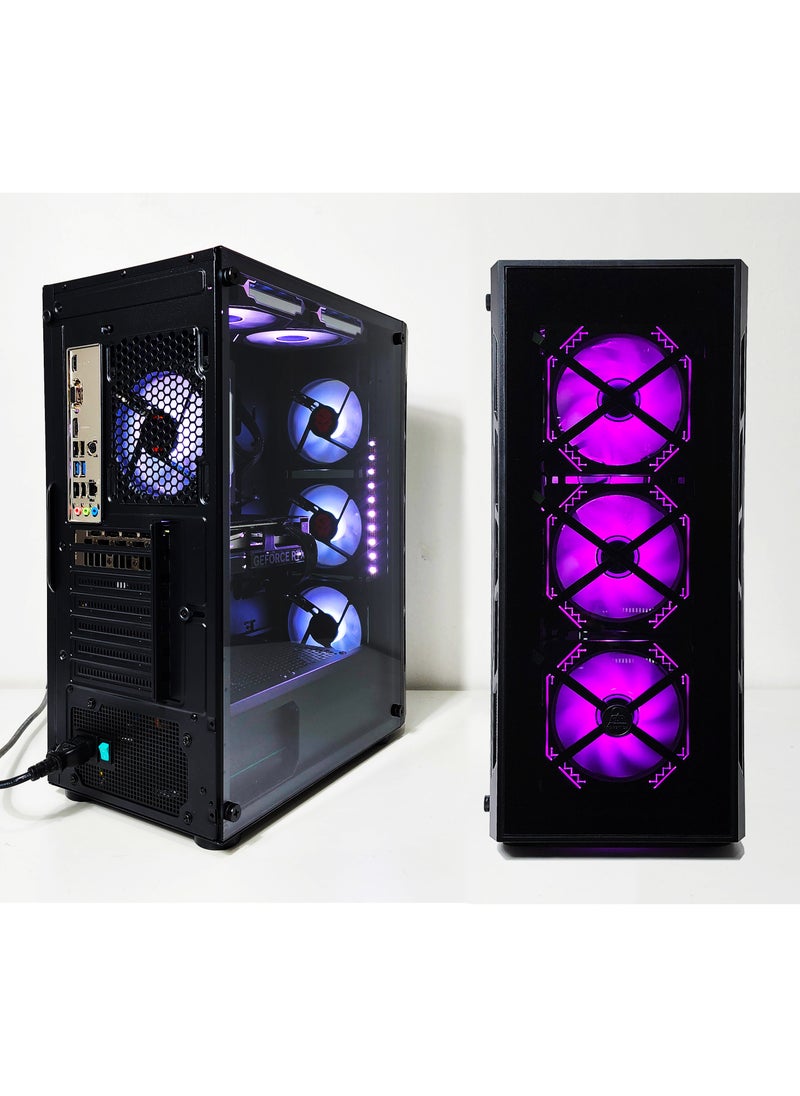 2 FAR ROBOTICS - RGB Gaming PC - Intel i5-14400F, 16GB DDR4, Nvidia GTX 1650, 1TB NVME M.2 SSD, RGB CPU Case, Windows 11 pro, 1 Year Warranty (T-264 V2) - Image 1