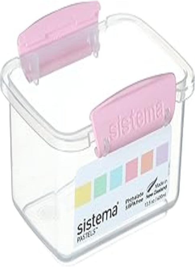 sistema Sistema 5857/81545 Pastels Food Container, 400 ml - Pink 