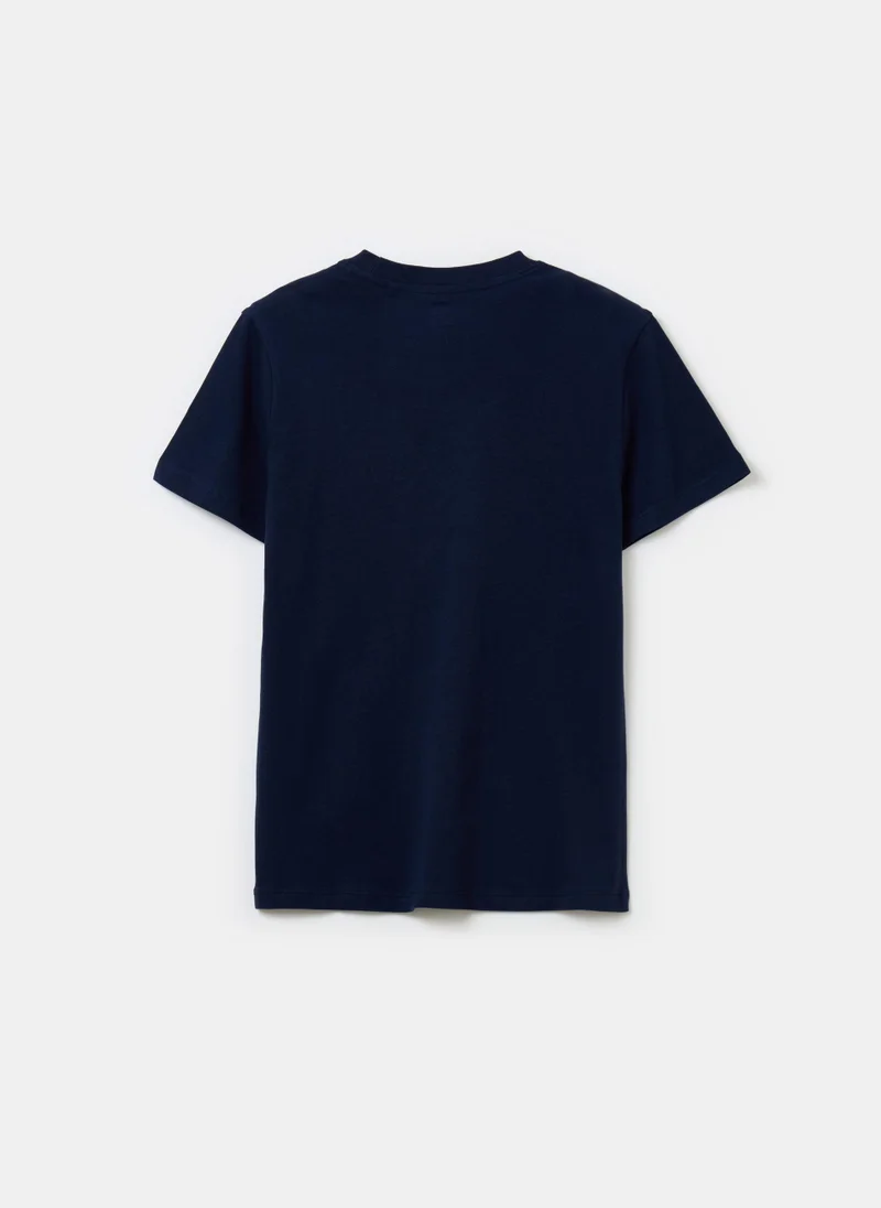 Ovs Printed Cotton T-Shirt