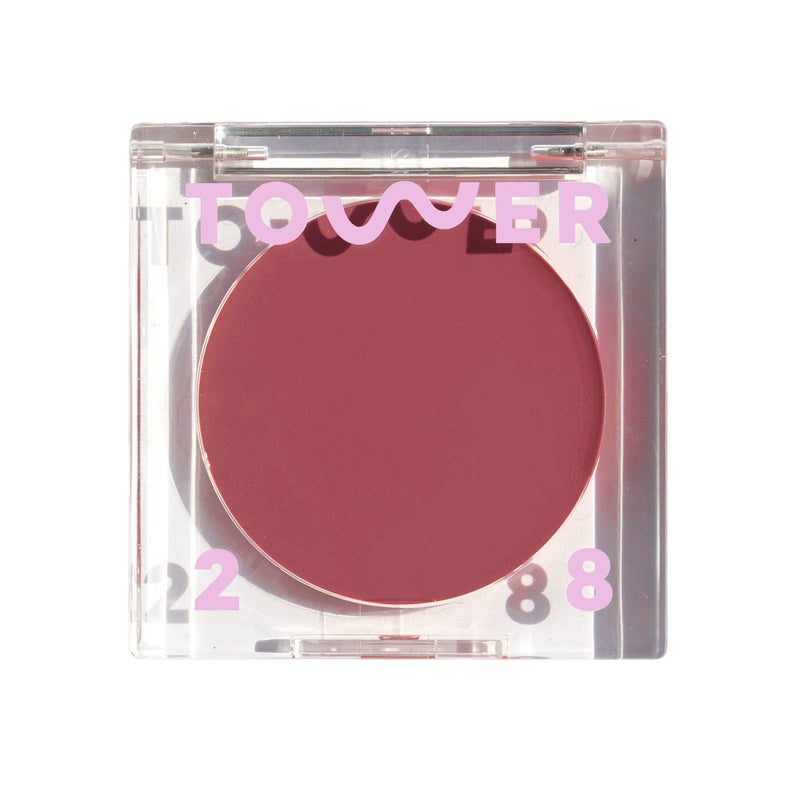 Tower 28 BeachPlease Cream Blush + Tinted Lip Balm - Multi-Use Lip Tint + Dewy Blush for Cheeks With Aloe Vera + Green Tea - Vegan, Non-Comedogenic Makeup for Sensitive Skin - Office Hours (0.16 oz) - Image 1