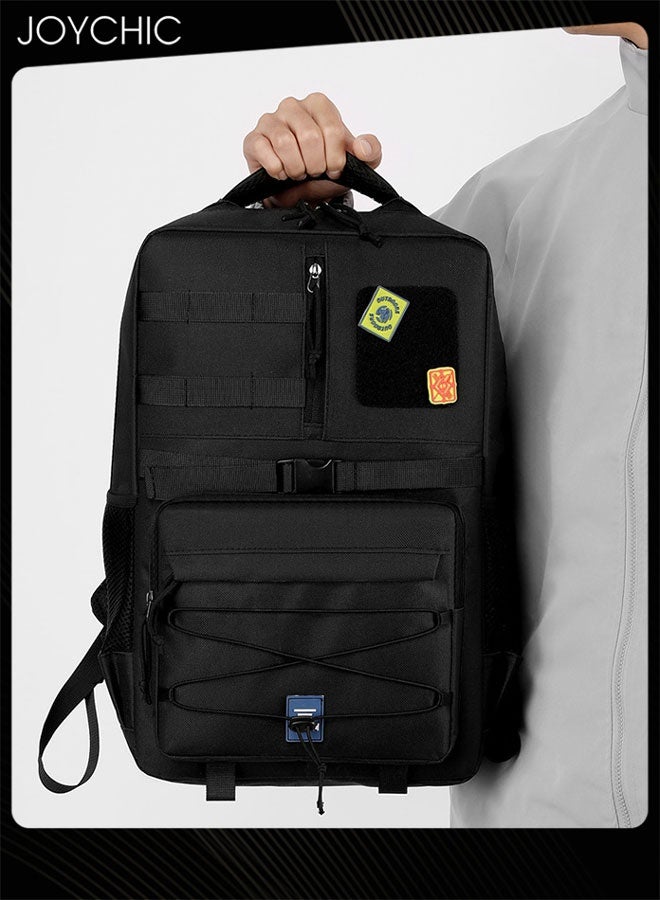 Joychic حقيبة ظهر كبيرة السعة للتنزه حقيبة ظهر بسيطة حقيبة سفر متعددة الوظائف في الهواء الطلق للرجال - Image 4