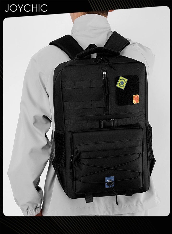 Joychic حقيبة ظهر كبيرة السعة للتنزه حقيبة ظهر بسيطة حقيبة سفر متعددة الوظائف في الهواء الطلق للرجال - Image 5